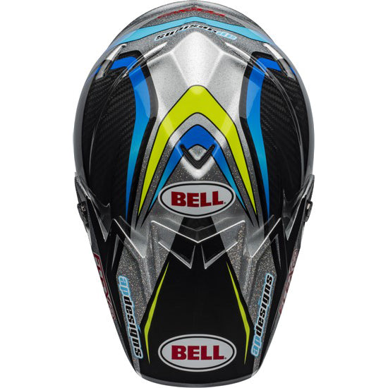 Bell Moto-9 Flex Peack - PC Replica Black/Green