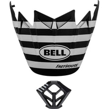 Load image into Gallery viewer, Bell Moto-9 MIPS Visor/Mouthpiece Kit Fasthouse Stripes Matte White/Black