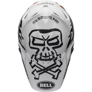 Bell Moto-9 Flex Peak - Fasthouse WRWF Matte/Gloss White/Black/Red