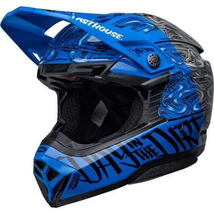 Bell Moto-10 MX Helmet - Spherical Fasthouse DITD LE Blue/Grey