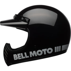 Bell Moto-3 Adult MX Helmet - Classic Gloss Black