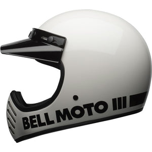 Bell Moto-3 Adult MX Helmet - Classic Gloss White