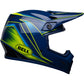Bell MX-9 MIPS Adult MX Helmet - Zone Gloss Navy/Retina