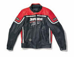 Spidi Nasty Leather Jacket Black/Red