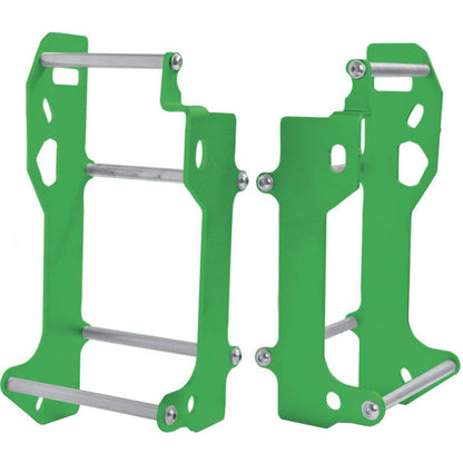 Crosspro Radiator Guards - Kawasaki KLX450R KX450F - Green