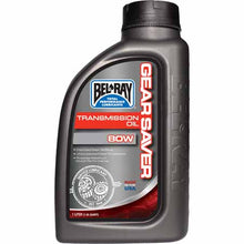 Load image into Gallery viewer, 1L Bel-Ray Gear Saver Motorcycle Transmission Oil (75W/80W), a premium petroleum transmission and gear oil, is specifically formulated for all transmissions with wet clutches.
