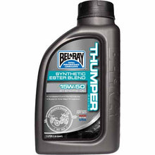 Load image into Gallery viewer, 1L - 15W-50 - Bel-Ray Thumper Racing Synthetic Ester Blend 4T Engine Oil combines the finest quality synthetic esters and mineral base oils specifically engineered for today’s 4-stroke single cylinder, multi-valve racing engines.