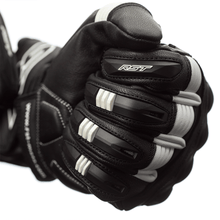 Load image into Gallery viewer, RST PILOT LEATHER GLOVE [BLACK/WHITE]
