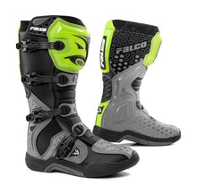 Load image into Gallery viewer, Falco Level Adult MX Boots - Grey/Fluo