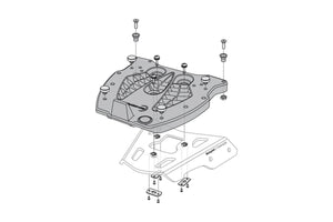 SW Motech ALU-Rack Adapter Plater for Givi Monokey