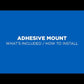 Quad Lock Adhesive Wall Mounts - Twin Pack