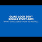 Quad Lock 360 Arm - Single Pivot