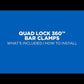 Quad Lock 360 Bar Clamp - Medium