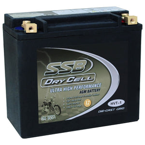 SSB AGM Ultra High Performance Motorcycle Battery - HVT-1 - YTX20LBS