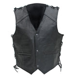 NEO Leather Vest Laced (Buttons)