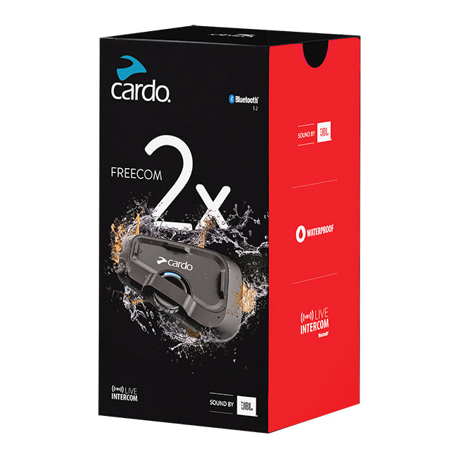 Cardo Freecom 2X - Single Pack - Bluetooth Intercom System