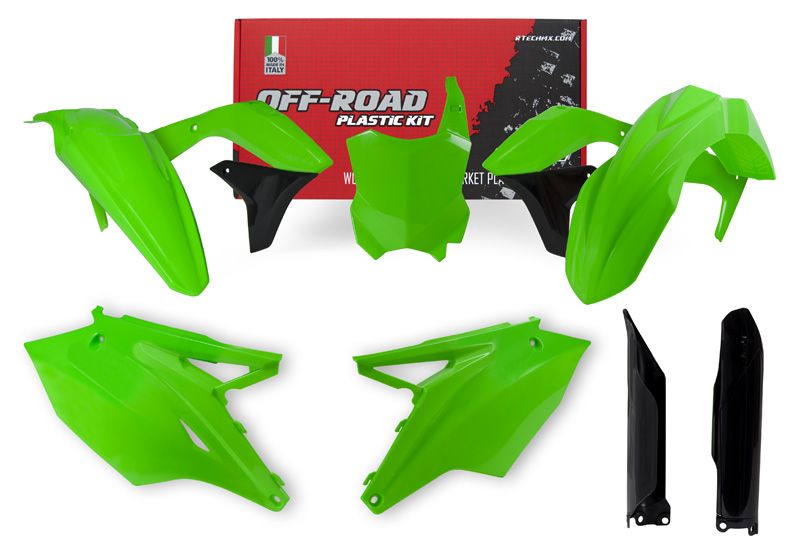 Rtech Plastic Kit - Kawasaki KX450F 16-18 - Neon Green