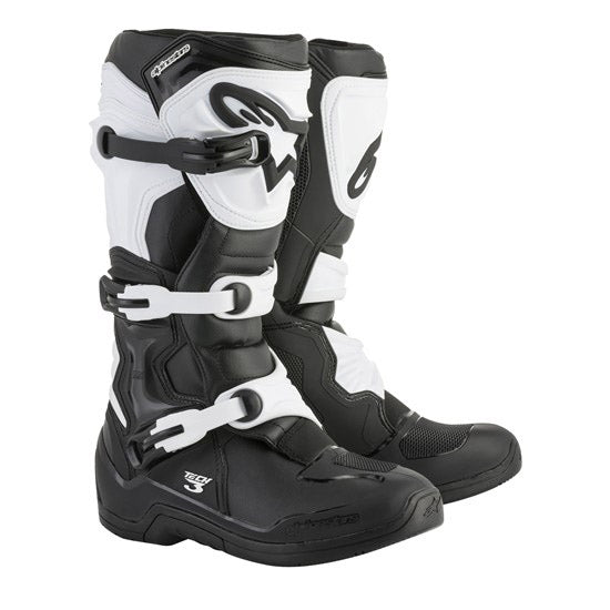 Alpinestars Tech-3 Adult MX Boots - Black / White