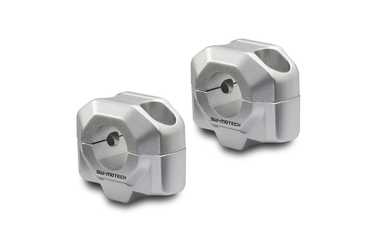 SW Motech 22mm Handlebar Riser - Silver