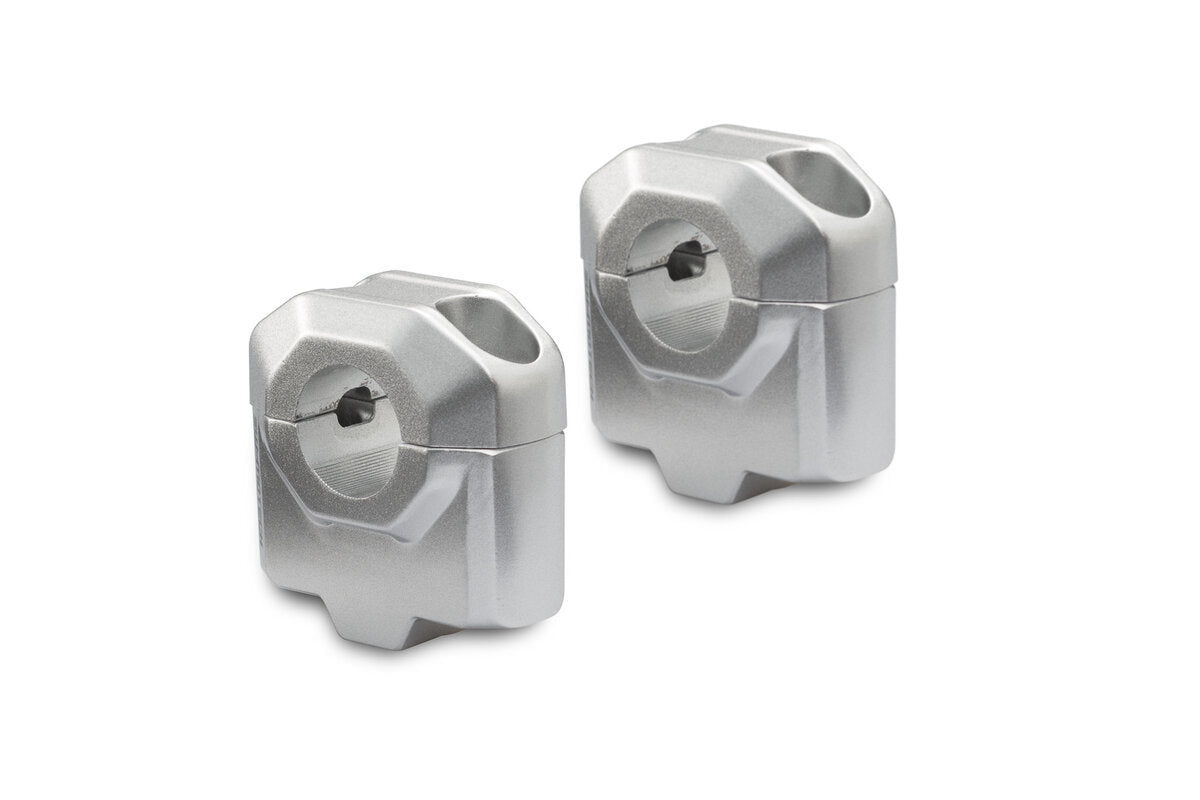 SW Motech 30mm Handlebar Risers - Silver