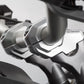 SW Motech Offset 28mm Handlebar Risers - H=30mm Back 22mm - Silver