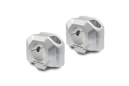 SW Motech 28mm Handlebar Riser Mount - 20mm Silver