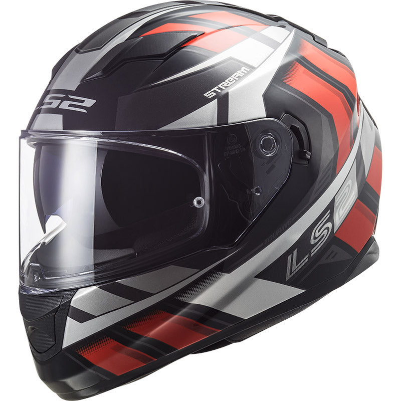 LS2 : Small : Stream Evo Helmet : Loop Black Red