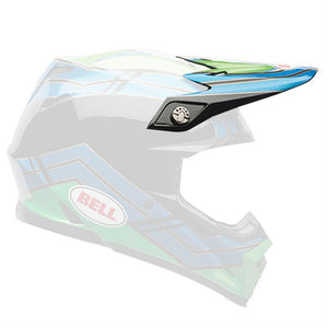 Bell Moto-9 Peak - Stance Blue/Green