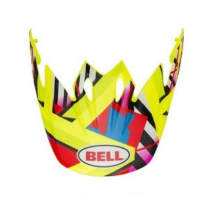 Bell MX-9 Peak - Tagger Double Trouble Hi Viz Yellow