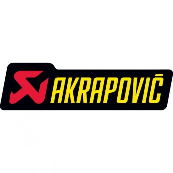 Akrapovic Muffler Decal Heat Resistant Aluminium - Horizontal 150x44mm