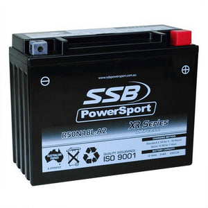 SSB R50N18L-A2 XR Series AGM Motorcycle Battery - Y50N18L-A2