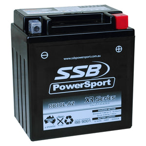 SSB RB10L-A2 XR Series AGM Motorcycle Battery - YB10L-A2