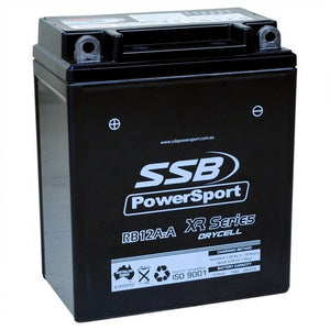 SSB RB12A-A XR Series AGM Motorcycle Battery - YB12A-A