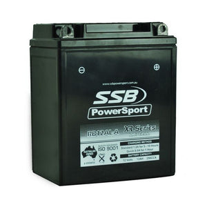 MOTORCYCLE AND POWERSPORTS BATTERY (YB12AL-A) AGM 12V 12AH 250CCA BY SSB HIGH PERFORMANCE