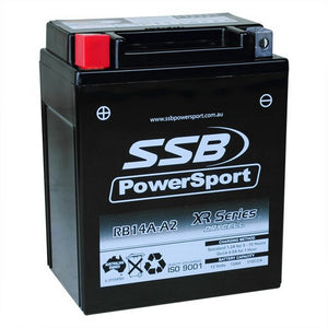 SSB RB14A-A2 XR Series AGM Motorcycle Battery - YB14A-A2