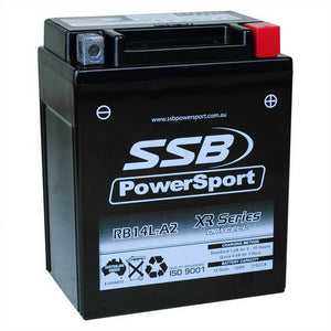 SSB RB14L-A2 XR Series AGM Motorcycle Battery - YB14L-A2