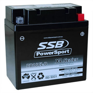 SSB RB16CL-B XR Series AGM Motorcycle Battery - YB16CL-B