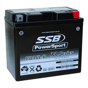 SSB RB16L-B XR Series AGM Motorcycle Battery - YB16L-B