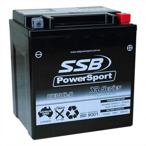 SSB RB30CL-B XR Series AGM Motorcycle Battery - YB30CL-B