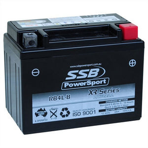 SSB RB4L-B XR Series AGM Motorcycle Battery - YB4L-B