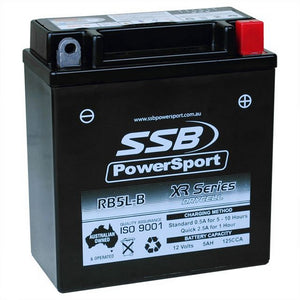 SSB RB5L-B XR Series AGM Motorcycle Battery - YB5L-B