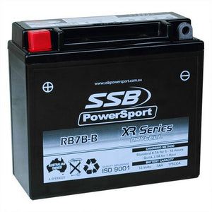 SSB RB7B-B XR Series AGM Motorcycle Battery - YB7B-B