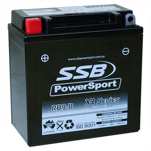 MOTORCYCLE AND POWERSPORTS BATTERY (YB9-B) AGM 12V 9AH 200CCA BY  SSB HIGH PERFORMANCE