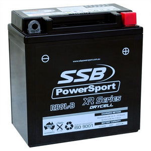 SSB RB9L-B XR Series AGM Motorcycle Battery - YB9L-B