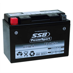 SSB RT9B-4 XR Series AGM Motorcycle Battery - YT9B-4