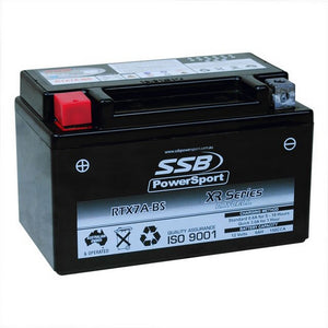 SSB RTX7A-BS XR Series AGM Motorcycle Battery - YTX7A-BS
