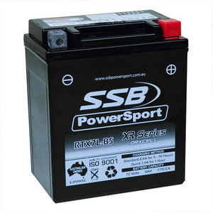 SSB RTX7L-BS XR Series AGM Motorcycle Battery - YTX7L-BS
