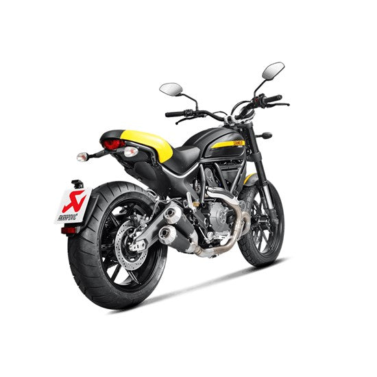 Akrapovic Titanium Black Slip On Muffler - Ducati Monster/Scrambler