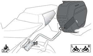 SW Motech Blaze Pannier Mounts - Yamaha MT09 FZ9