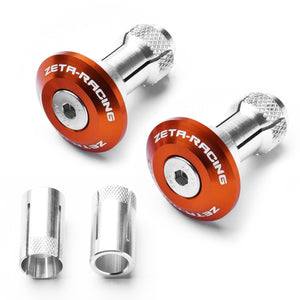 Zeta Bar End Plugs - 29mm - Orange